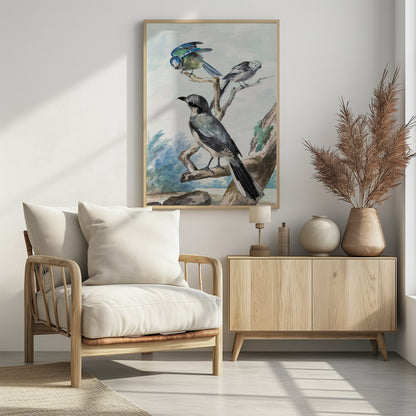 Three Birds - Poster / Art Print - interiör