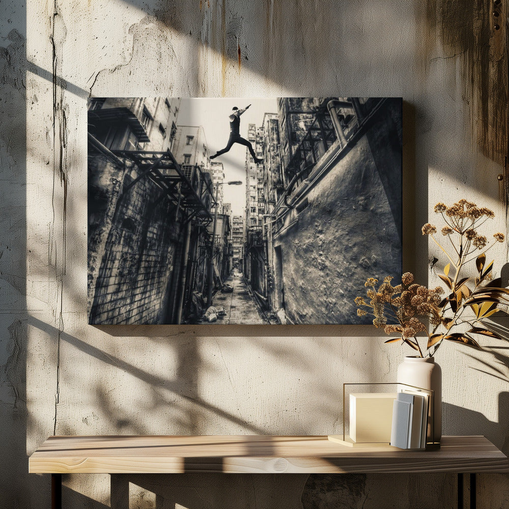 Behind street - Poster / Art Print - interiör