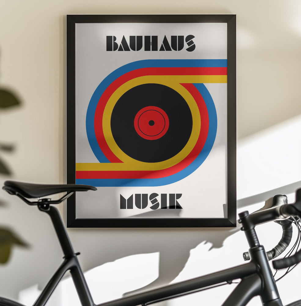 Bauhaus Musik Vinyl - Poster / Art Print - interiör