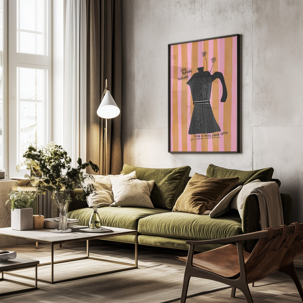 Mocca Coffee Sunshine - Poster / Art Print - interiör