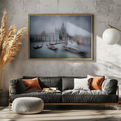 It was raining in Venice - Poster / Art Print - interiör