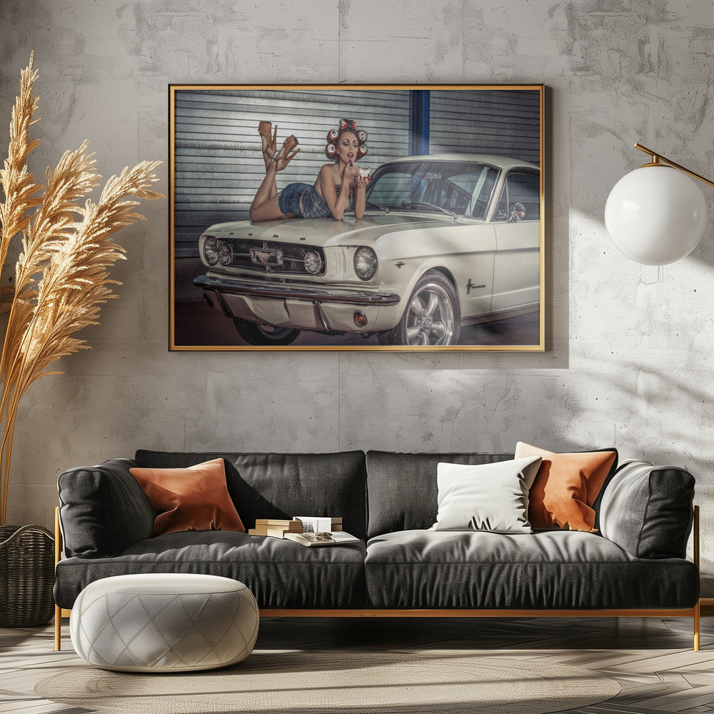 Baby you can drive my Car ..... - Poster / Art Print - interiör