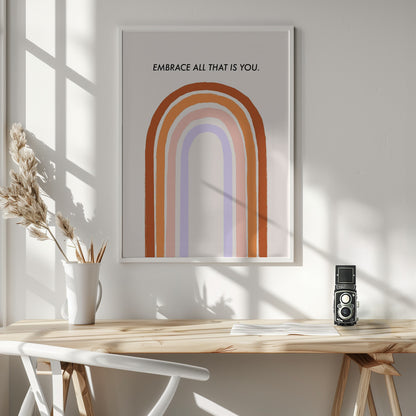 Embrace All That Is You - Poster / Art Print - interiör