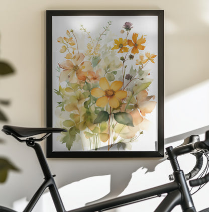 Summer Flowers No 4 - Poster / Art Print - interiör