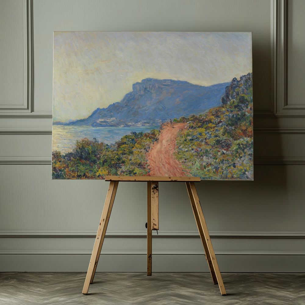 La Corniche Near Monaco (1884) By Claude Monet - Poster / Art Print - interiör