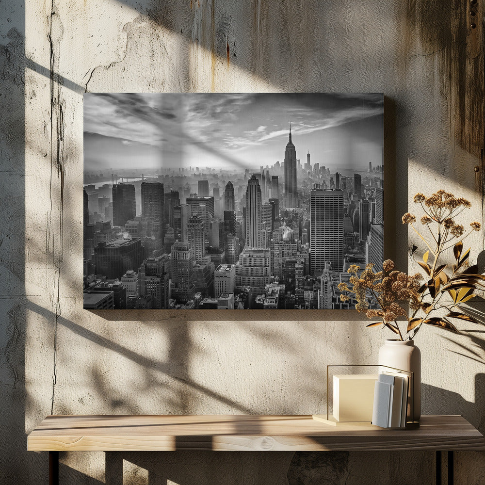 Hazy Gotham - Poster / Art Print - interiör