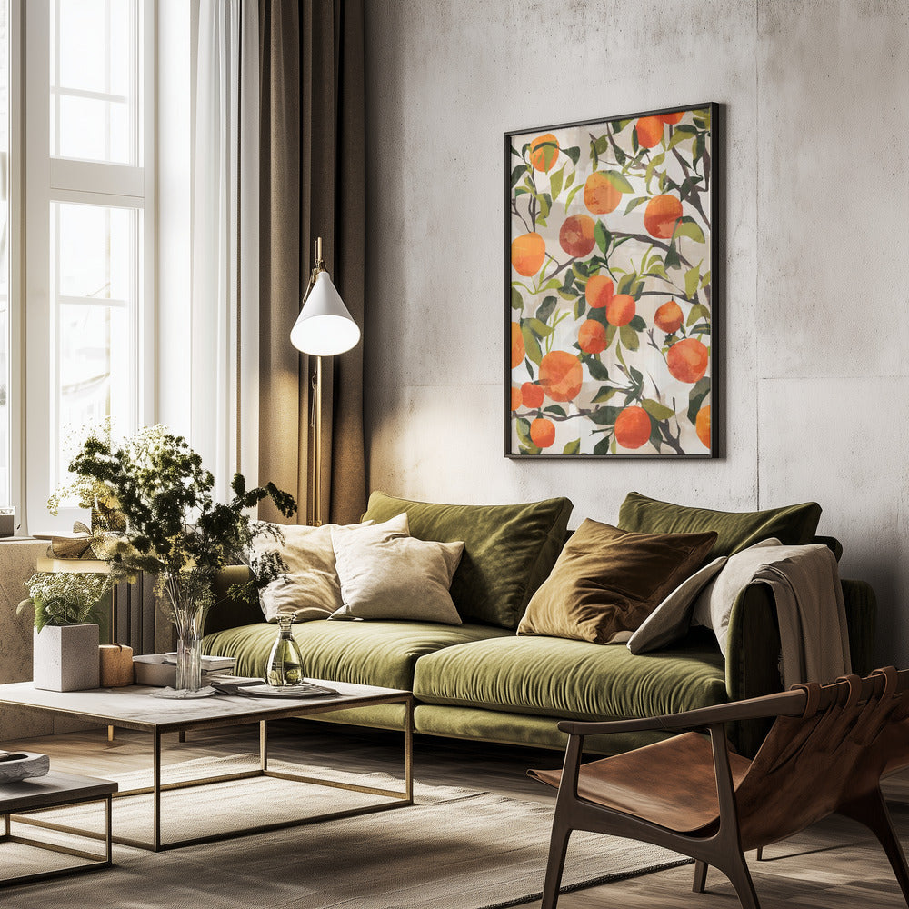 Oranges - Poster / Art Print - interiör