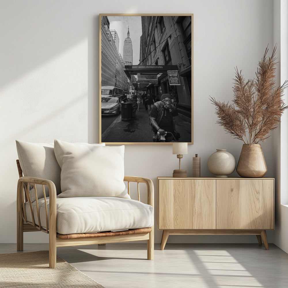 New York, a city of contrasts. - Poster / Art Print - interiör