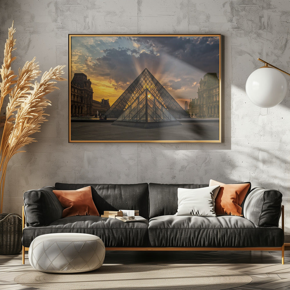 Pirámide del Louvre - Poster / Art Print - interiör