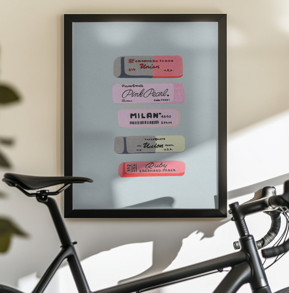 Erasers Art Print - Poster / Art Print - interiör