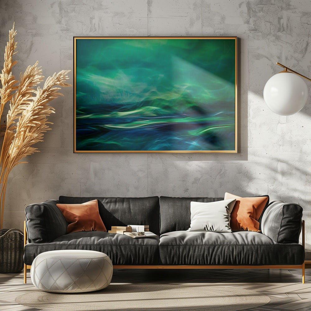 Northern lights - Poster / Art Print - interiör