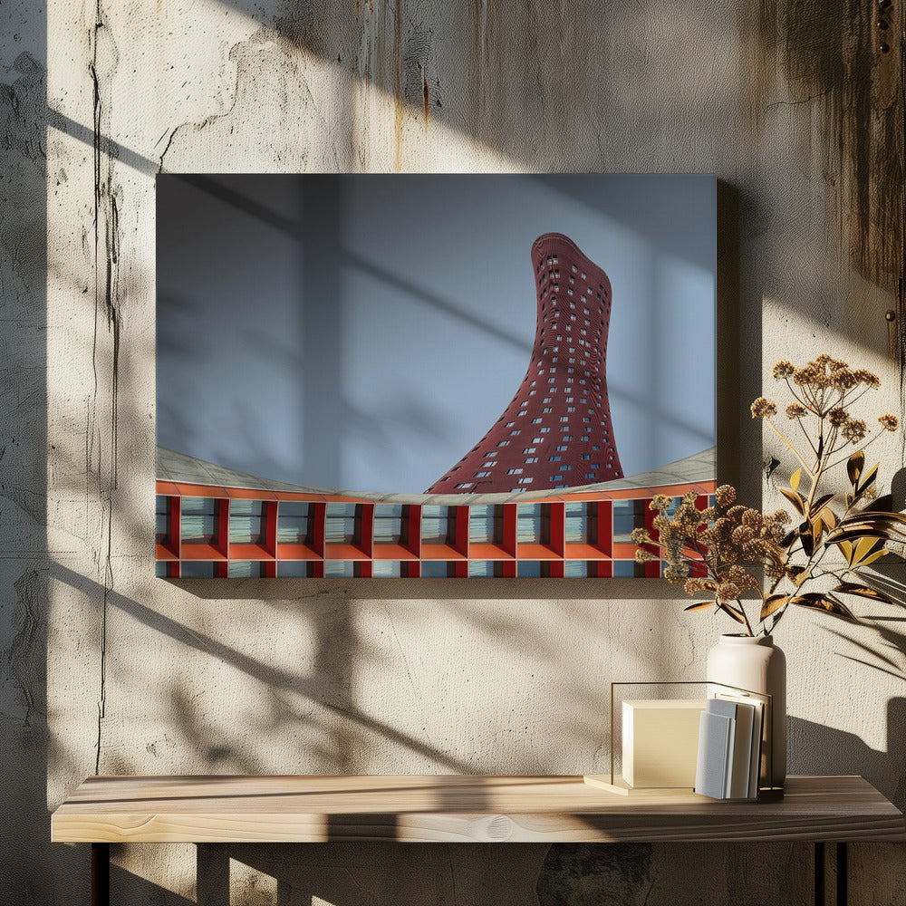 The Red Tower - Poster / Art Print - interiör