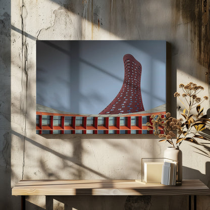The Red Tower - Poster / Art Print - interiör