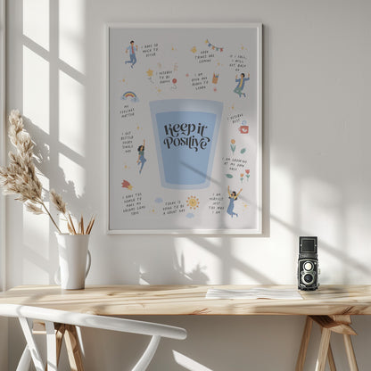 Keeptitpositive - Poster / Art Print - interiör
