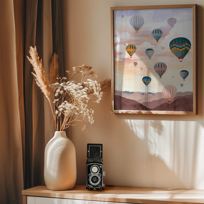 Airballoon Sky - Poster / Art Print - interiör