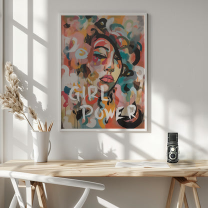 Girl Power - Poster / Art Print - interiör