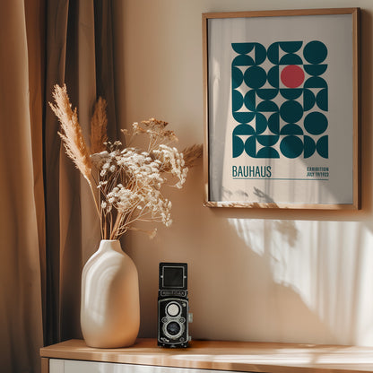 Bauhaus Mavi Kureler - Poster / Art Print - interiör