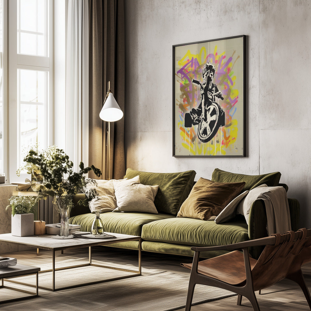 Fuck war - Poster / Art Print - interiör