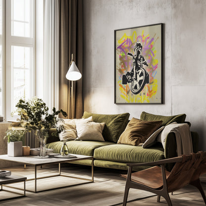 Fuck war - Poster / Art Print - interiör
