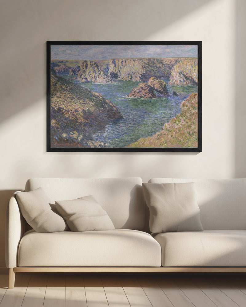 Port Domois, Belle Isle (1887) By Claude Monet - Poster / Art Print - interiör
