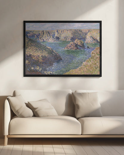 Port Domois, Belle Isle (1887) By Claude Monet - Poster / Art Print - interiör
