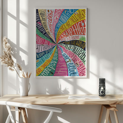 Over the Rainbow - Poster / Art Print - interiör