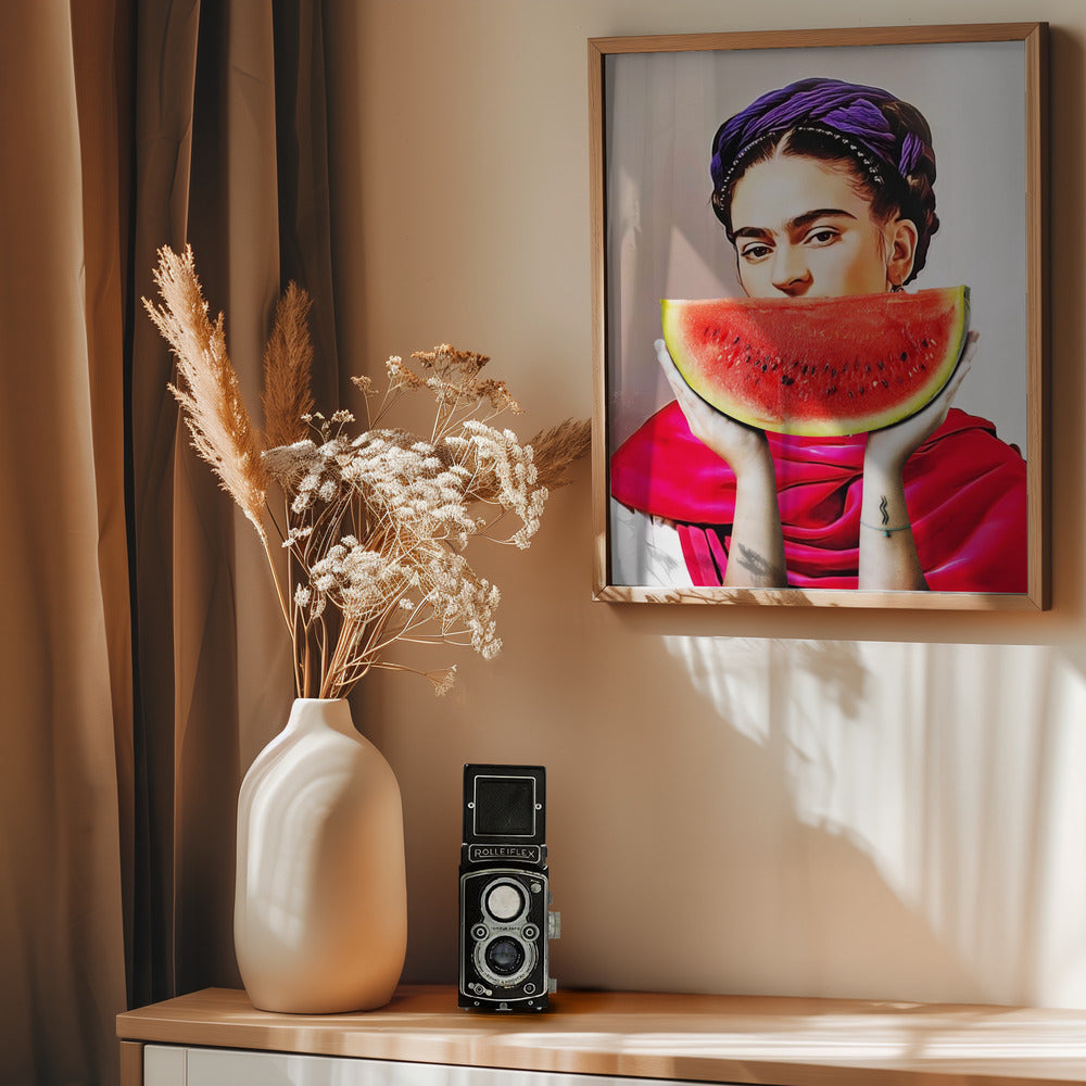Watermelon Frida - Poster / Art Print - interiör