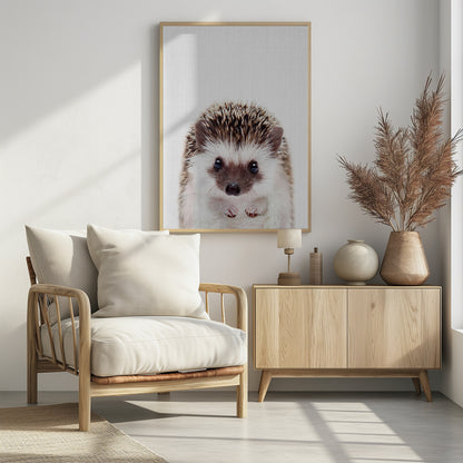 Peekaboo Hedgehog - Poster / Art Print - interiör