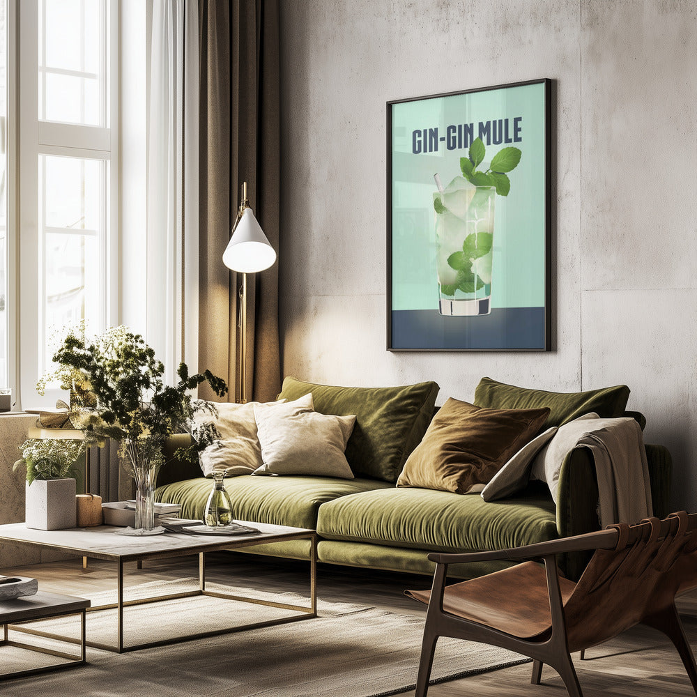 Gin Gin Mule - Poster / Art Print - interiör
