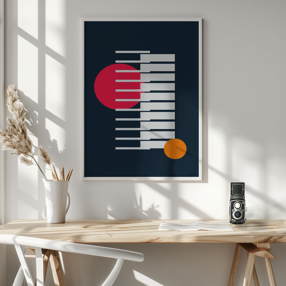 Bright Geometric #1 - Poster / Art Print - interiör