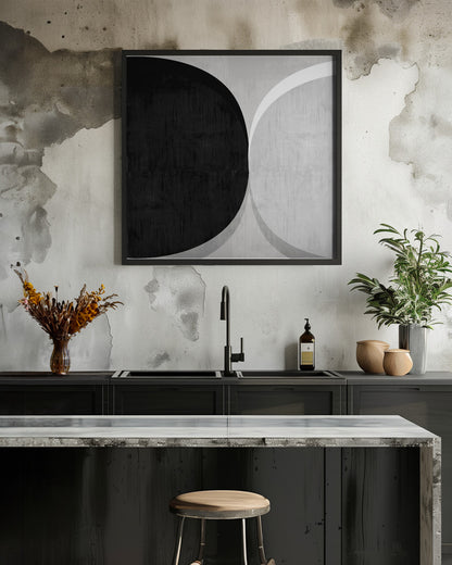Modern Texture Circular 1 - Poster / Art Print - interiör