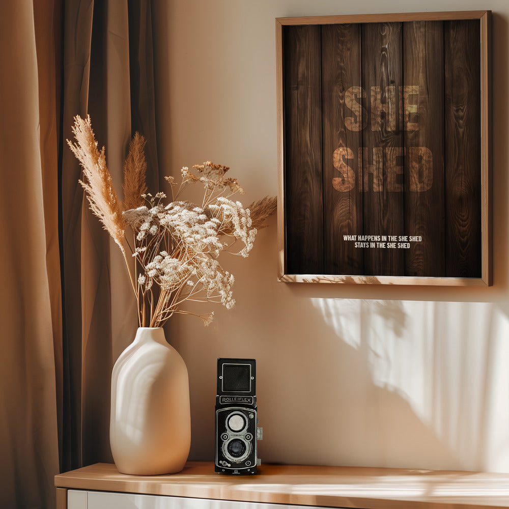 She Shed - Poster / Art Print - interiör