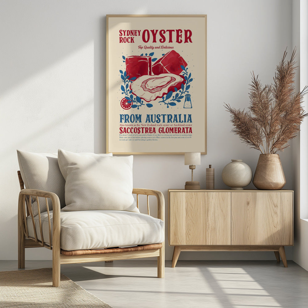 Oyster kitchen decor - Poster / Art Print - interiör