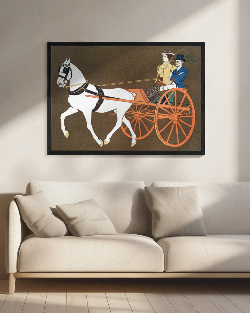Women In Carriage (ca. 1890–1907) - Poster / Art Print - interiör