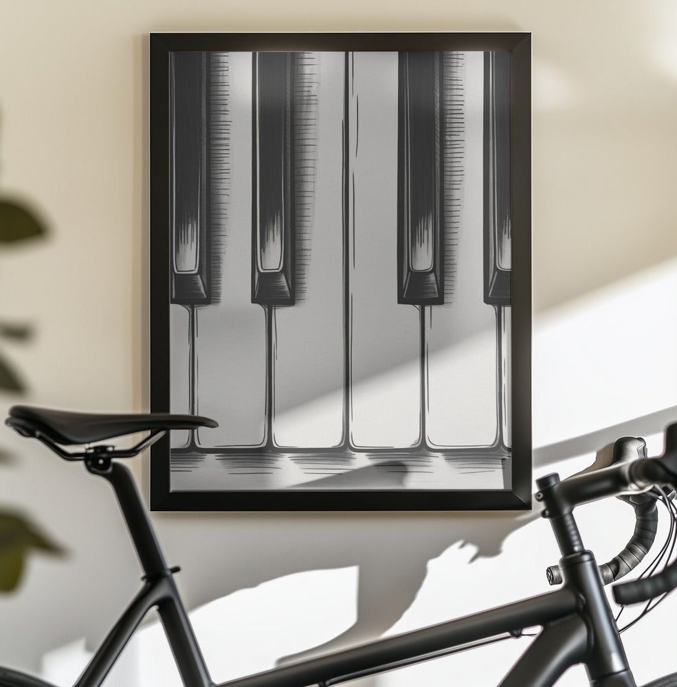 Piano Keys - Poster / Art Print - interiör
