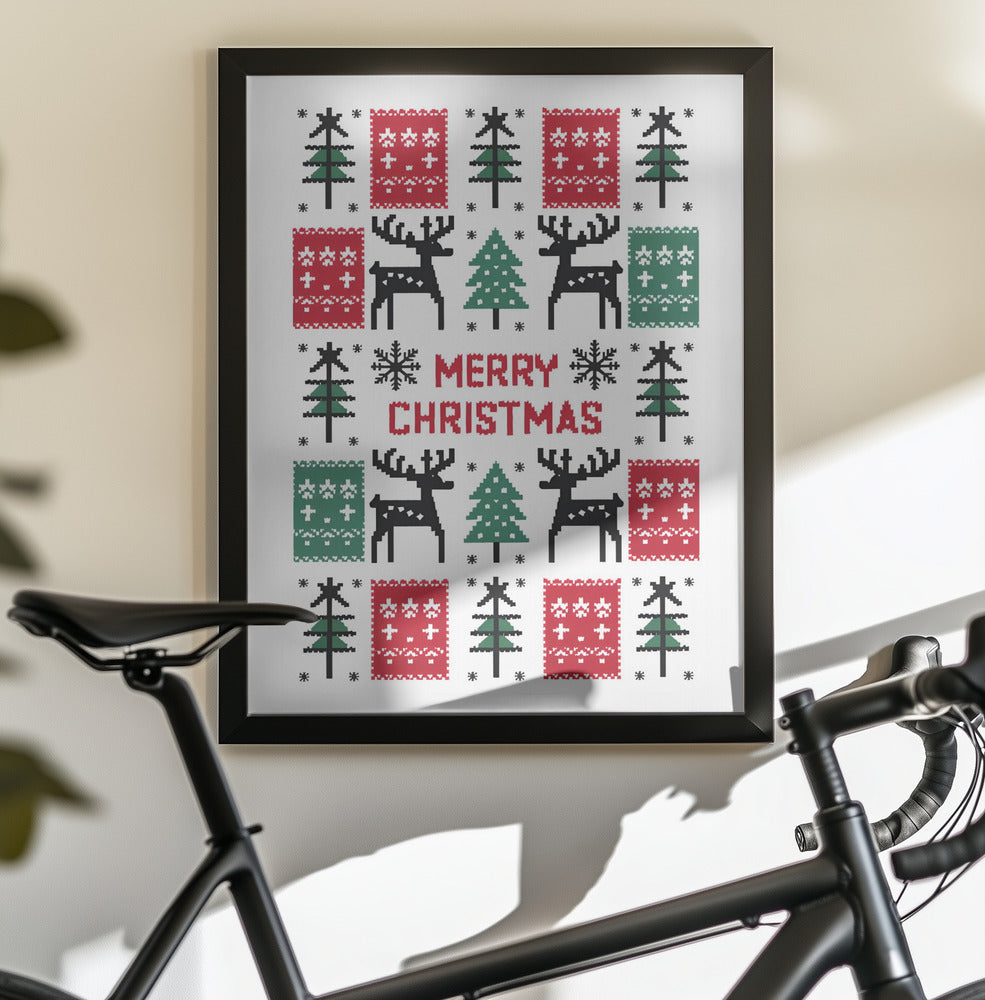 Merry Christmas - Poster / Art Print - interiör