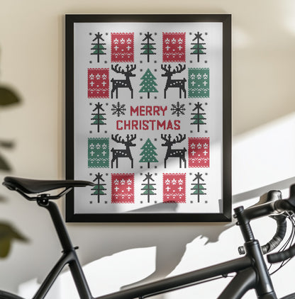 Merry Christmas - Poster / Art Print - interiör