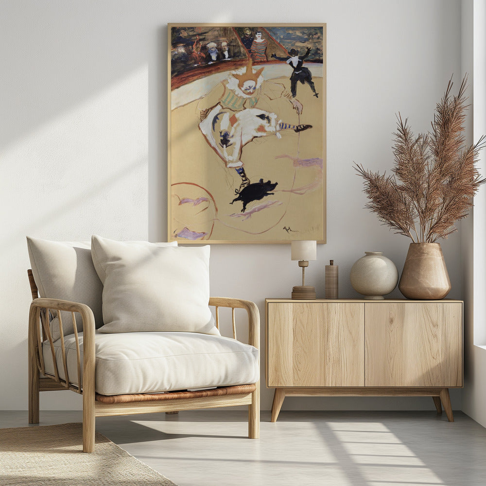 At the Circus Fernando Medrano With a Piglet (ca. 1889) - Poster / Art Print - interiör