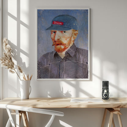 Hipster Vincent - Poster / Art Print - interiör