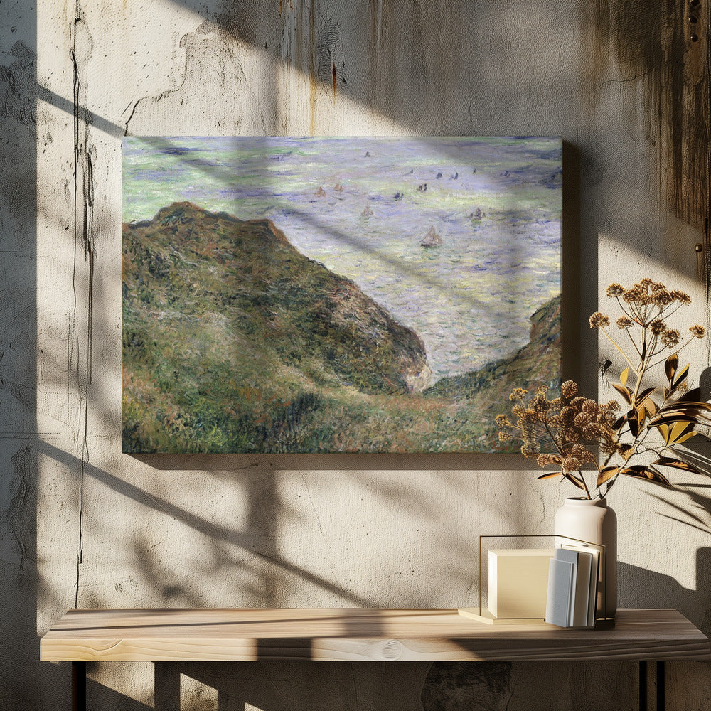 Claude Monet's View Over the Sea (1882) Famous Painting - Poster / Art Print - interiör