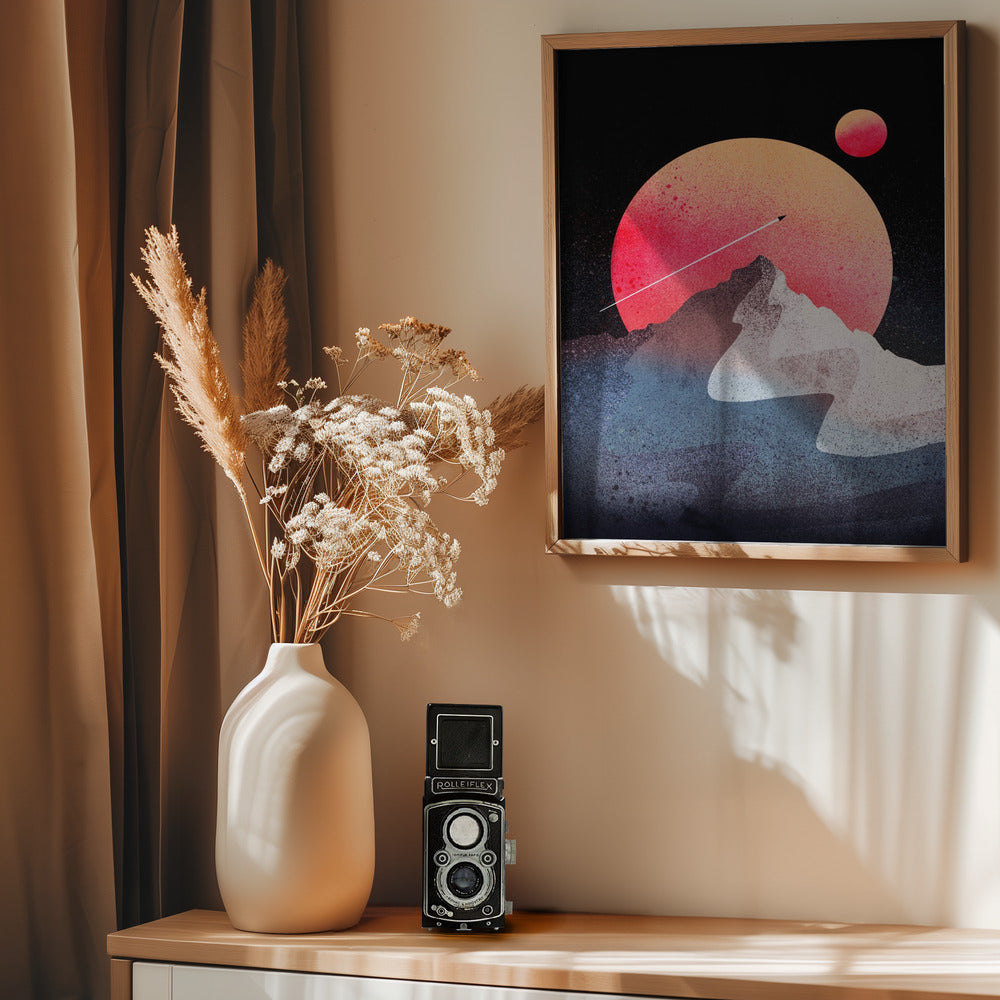 The moon peak - Poster / Art Print - interiör