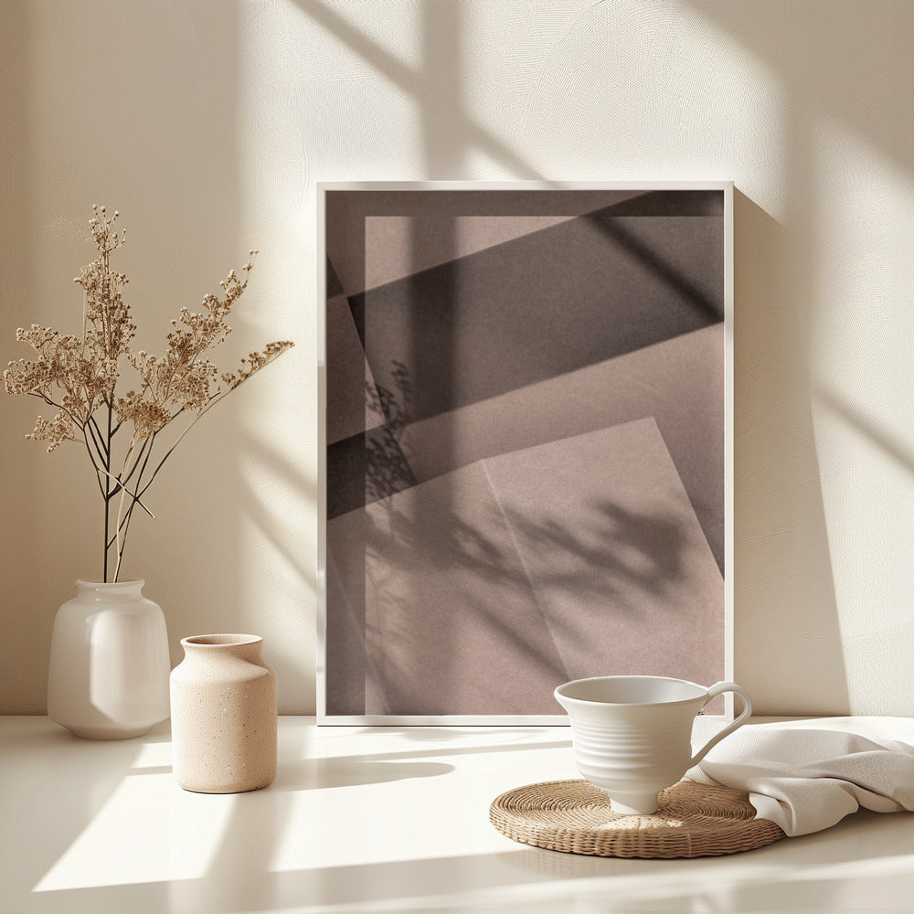Papers and Shadows 4 - Poster / Art Print - interiör