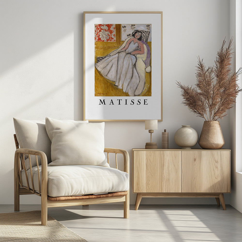 Jeune Femme à La Pelisse Blanche - Poster / Art Print - interiör