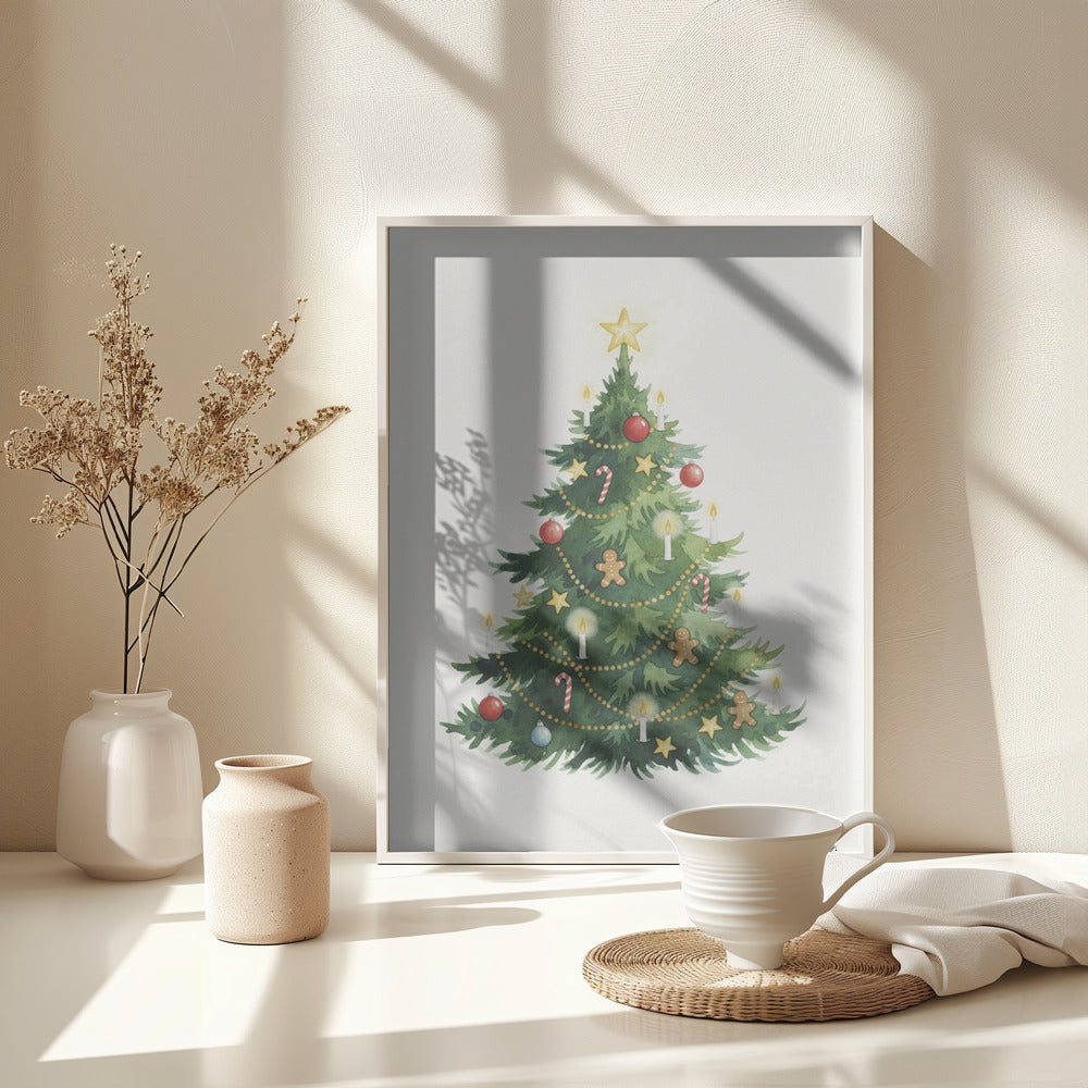 My Little Christmas Tree - Poster / Art Print - interiör
