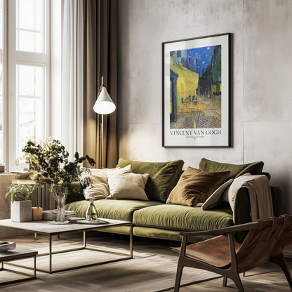 Café Terrace At Night - Poster / Art Print - interiör