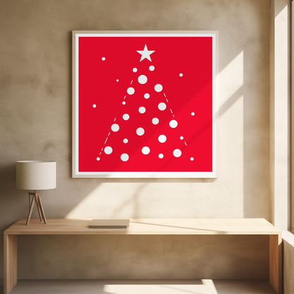 Bows and Baubles: Xmas Tree Holiday Collection - Poster / Art Print - interiör