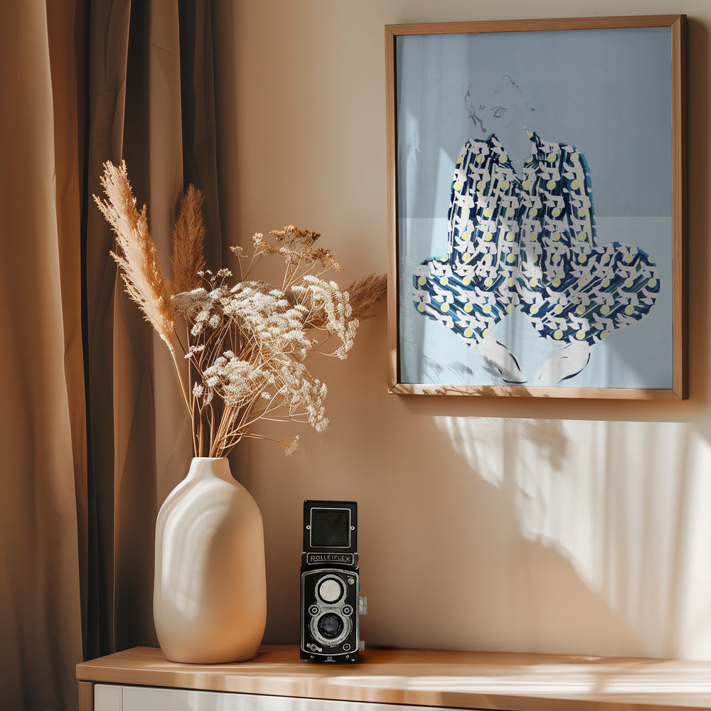 Pyjama Woman 1 - Poster / Art Print - interiör