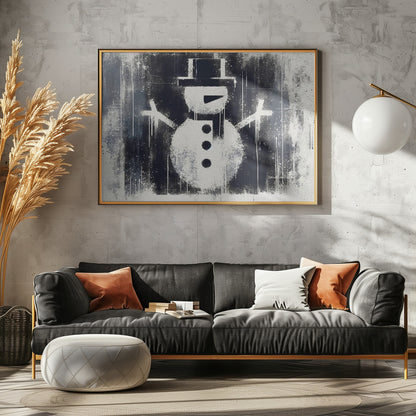Snowman - Poster / Art Print - interiör