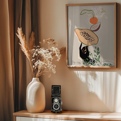 Balancing Fruits - Poster / Art Print - interiör