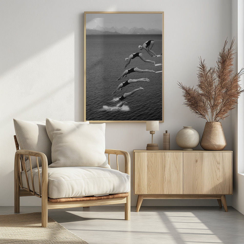The beauty of diving - Poster / Art Print - interiör